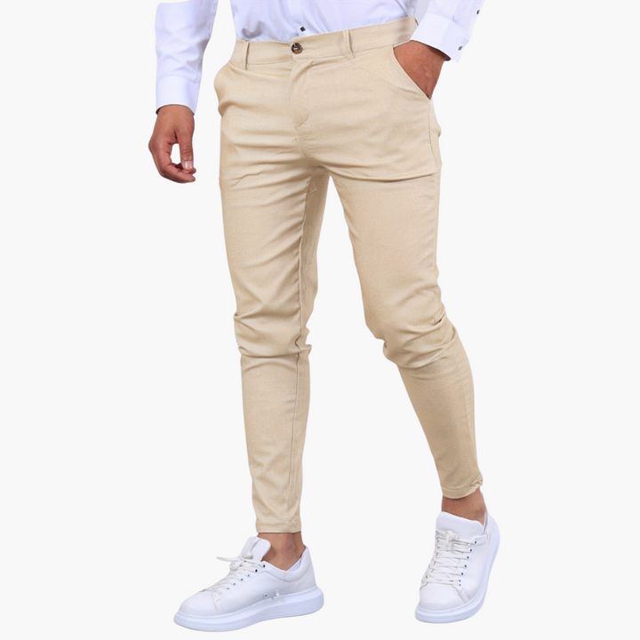 Pantaloni Skinny Fit Uomo con Tasca e Chiusura a Bottone | Altivaro