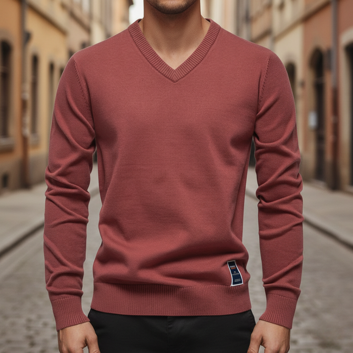 Herrenpullover V-Ausschnitt | Altivaro