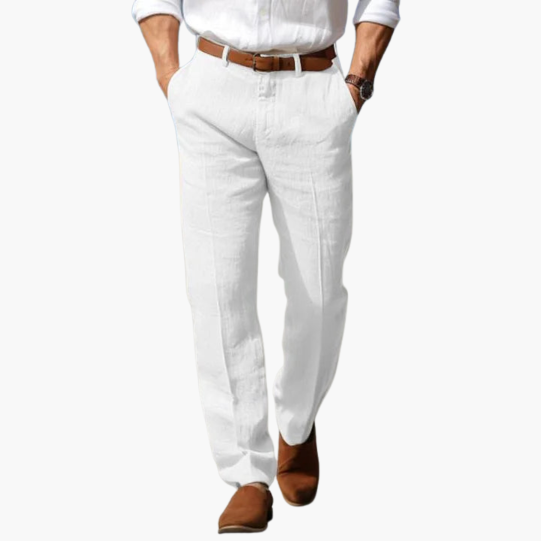 Pantaloni Uomo Slim Fit Estivi in Lino | Altivaro