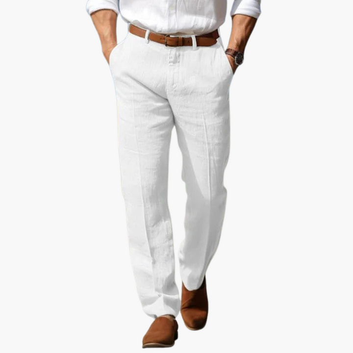 Pantaloni Uomo Slim Fit Estivi in Lino | Altivaro