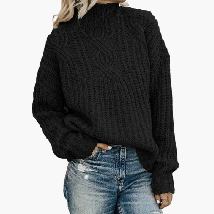 Maglione Donna Collo Alto Invernale Lana Sintetica | Altivaro