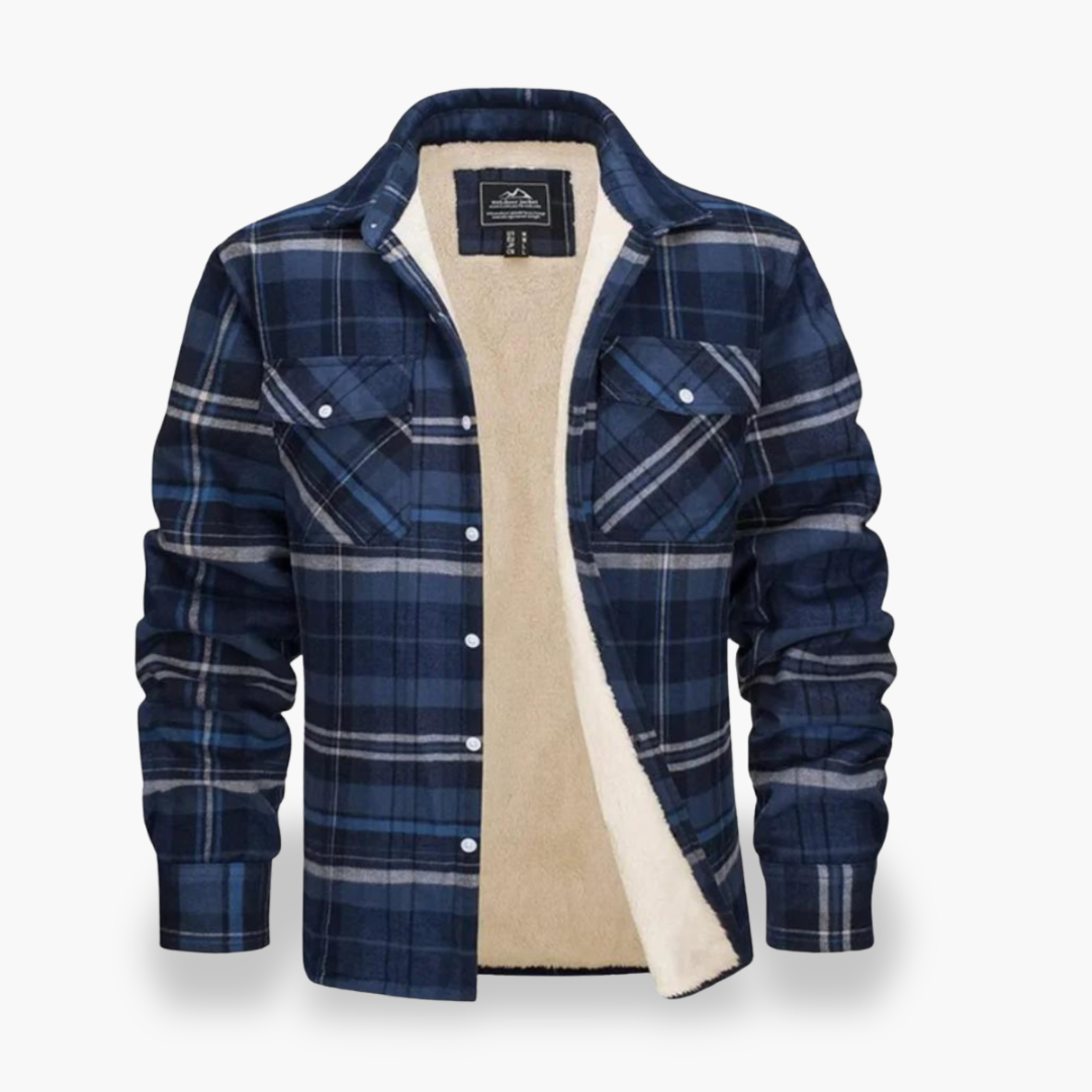 Camicia Giacca Uomo Foderata in Pile a Quadri Invernale | Altivaro