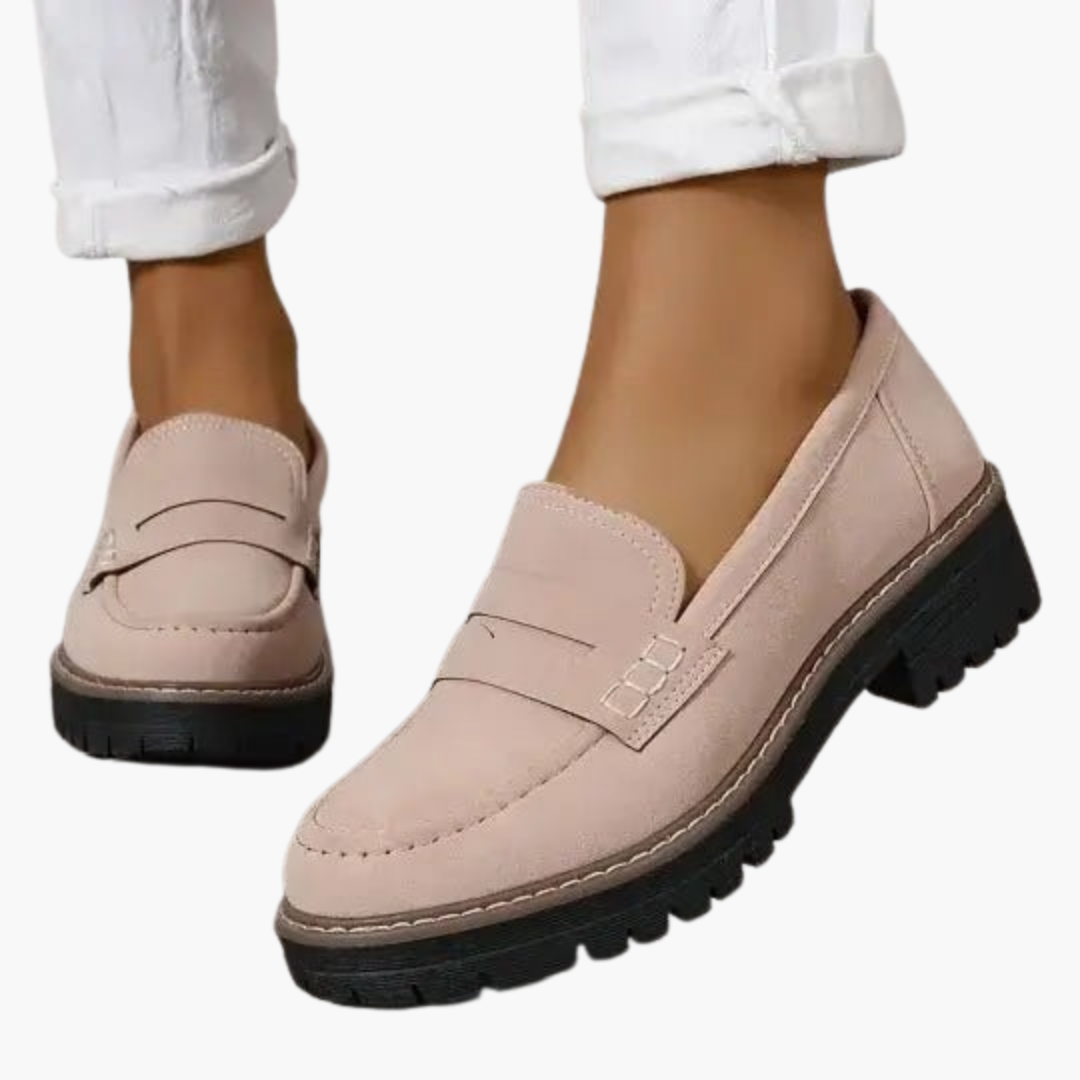 Pumps Donna Scarpe Ortopediche Rosa Scamosciate Chunky | Altivaro-Altivaro