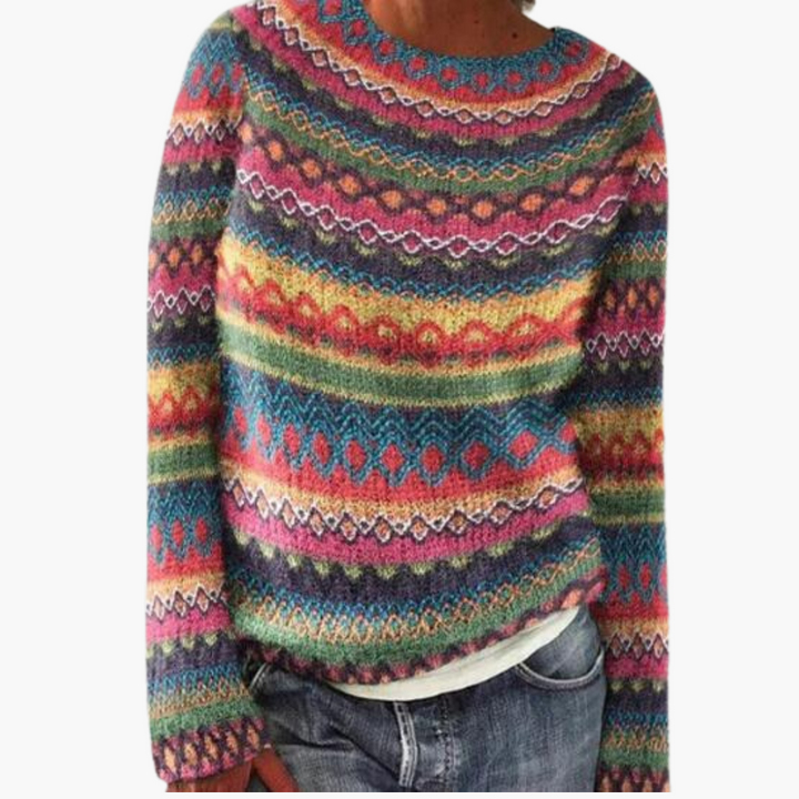 Maglione Donna Girocollo a Fantasia | Altivaro