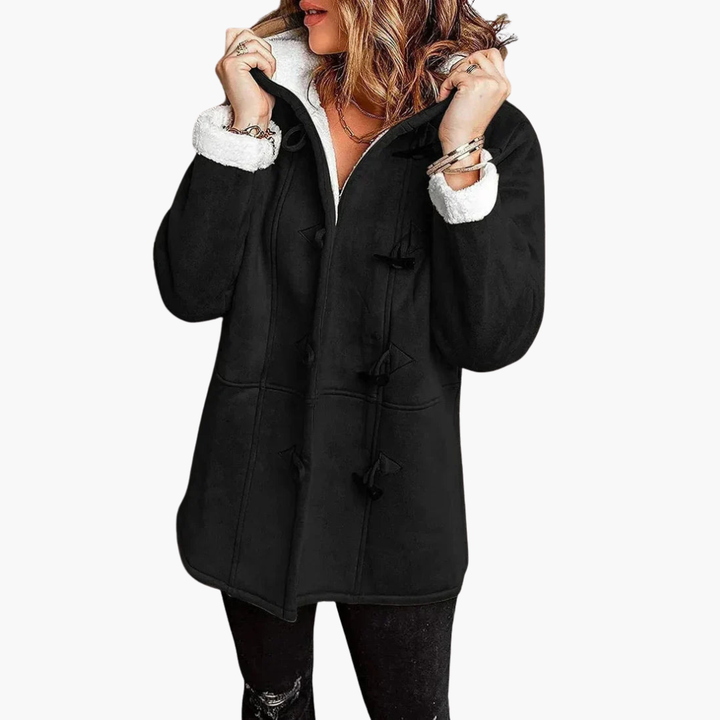 Women's Jacket in Synthetic Fur with Hood | Altivaro