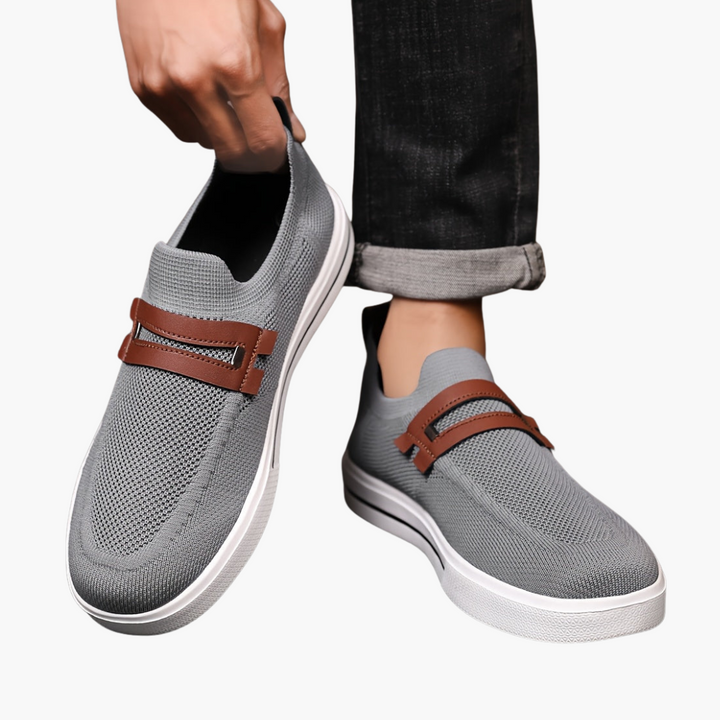 Scarpe Uomo Ortopediche Casual Tessuto Slip On | Altivaro
