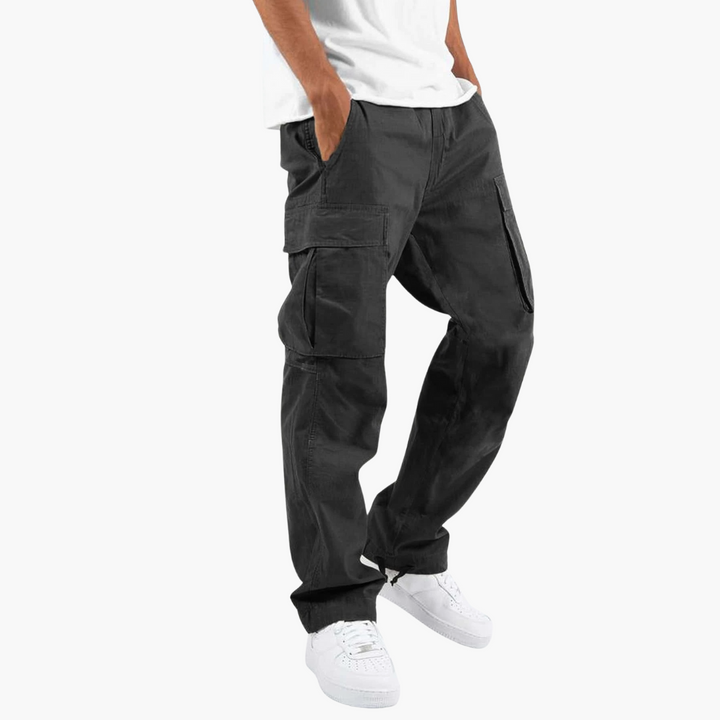 Pantaloni Cargo Uomo Cotone Tasche Laterali Casual | Altivaro