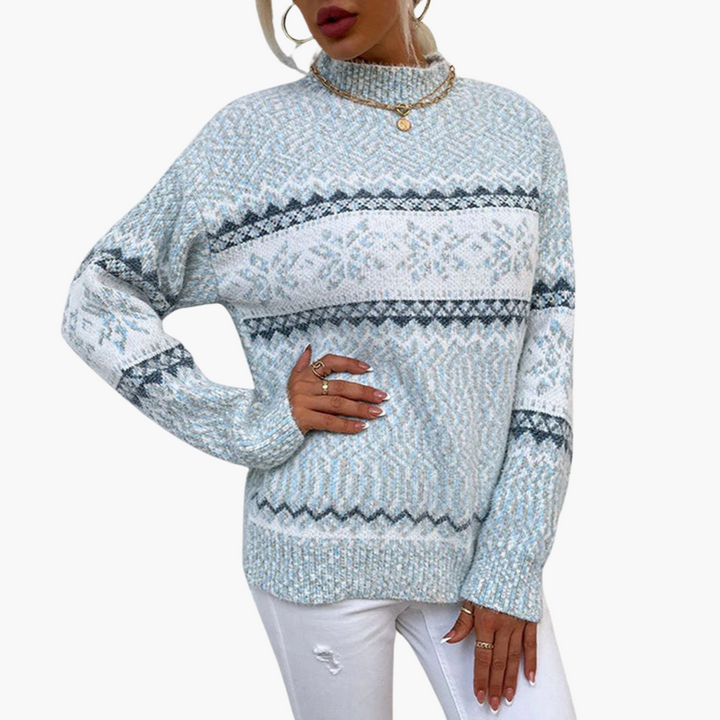 Maglione Donna Jacquard Lana Invernale | Altivaro