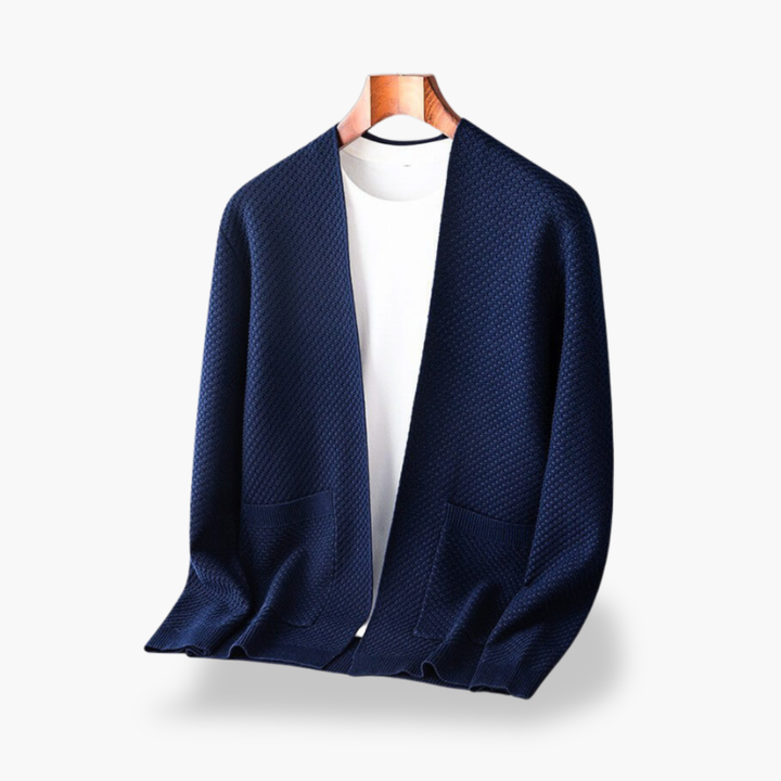 Men's Knit Cardigan with Pockets | Altivaro