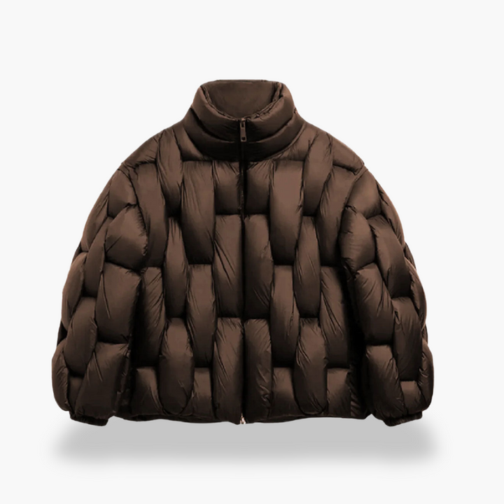 Men's winter down jacket with high collar | Altivaro