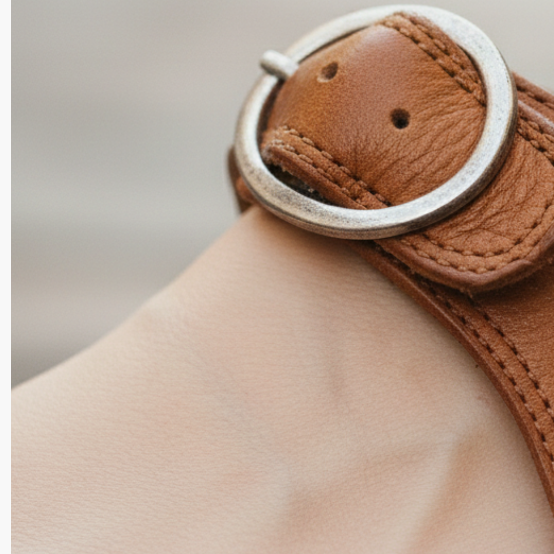 Orthopädische Damenschuhe aus Leder mit Riemen | Altivaro