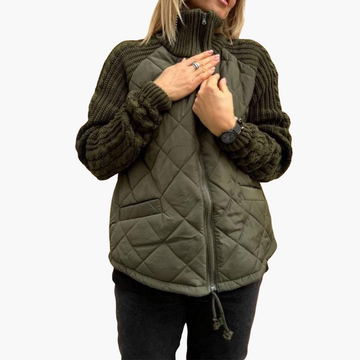 Giacca Donna Trapuntata Maniche Maglia Invernale | Altivaro