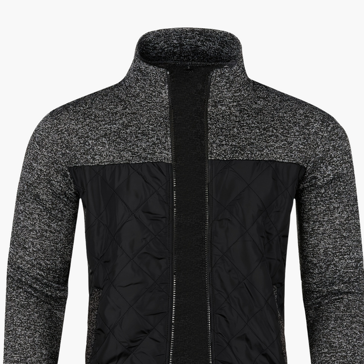 Giacca uomo con zip, in tessuto misto | Altivaro