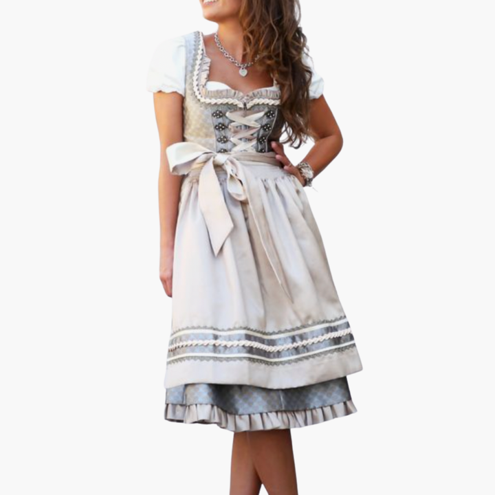 Dirndl Donna Tradizionale Pizzo Gonna Media Abito Bavarese | Altivaro