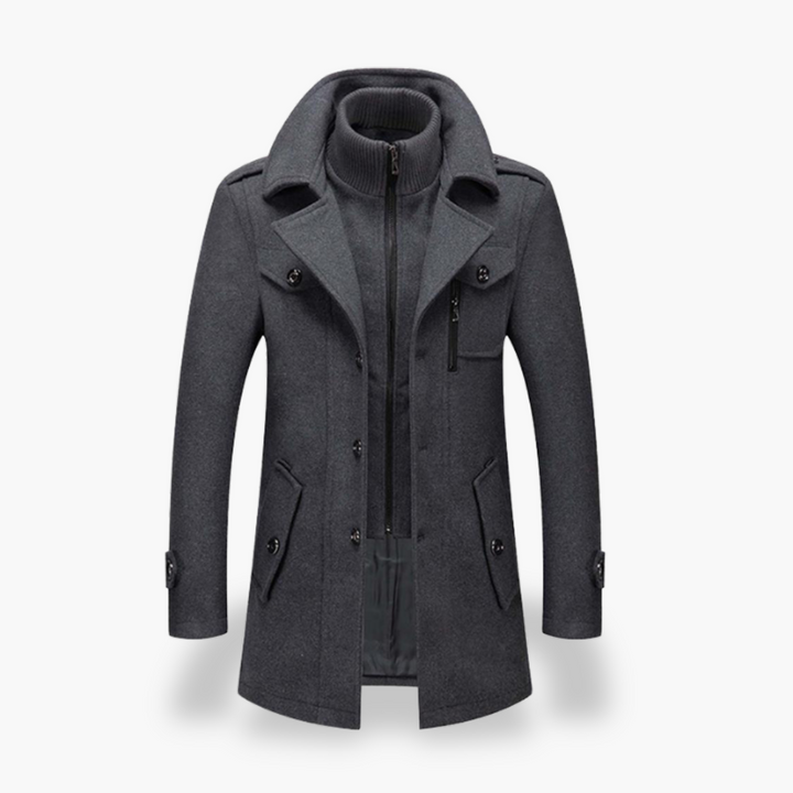 Cappotto Uomo Invernale con Collo Alto e Cerniera | Altivaro