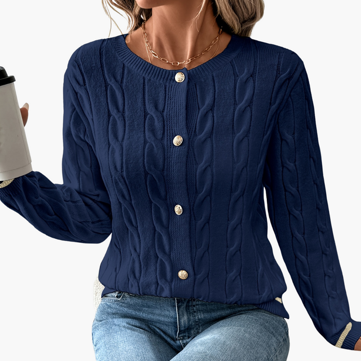Cardigan Donna con Motivo Intrecciato | Altivaro