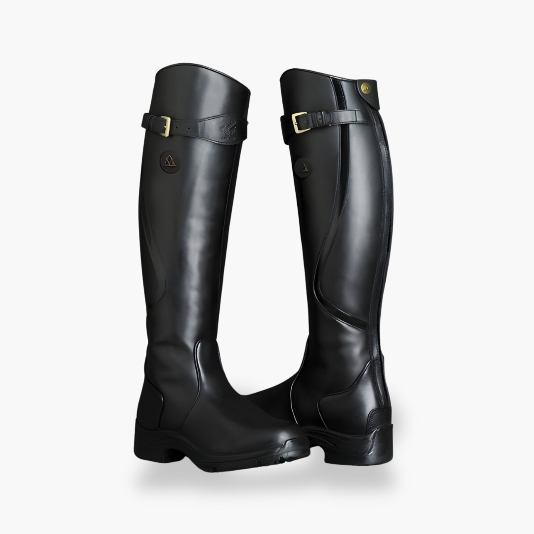 Women's Orthopedic Waterproof Leather Boots with Low Heel | Altivaro