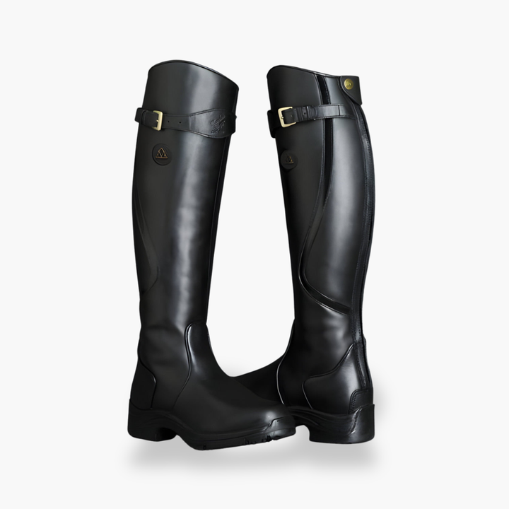 Women's Orthopedic Waterproof Leather Boots with Low Heel | Altivaro