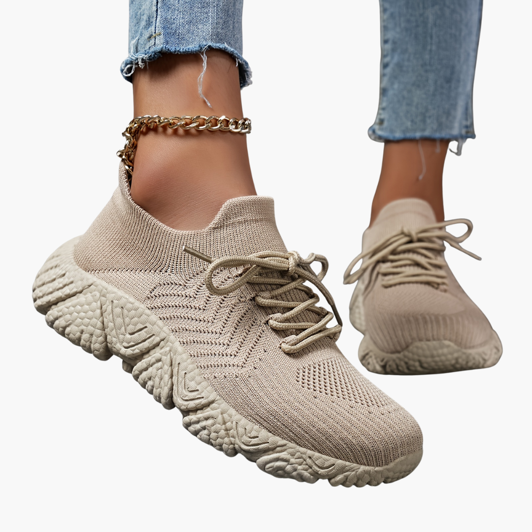 Scarpe ortopediche donna beige con suola | Altivaro