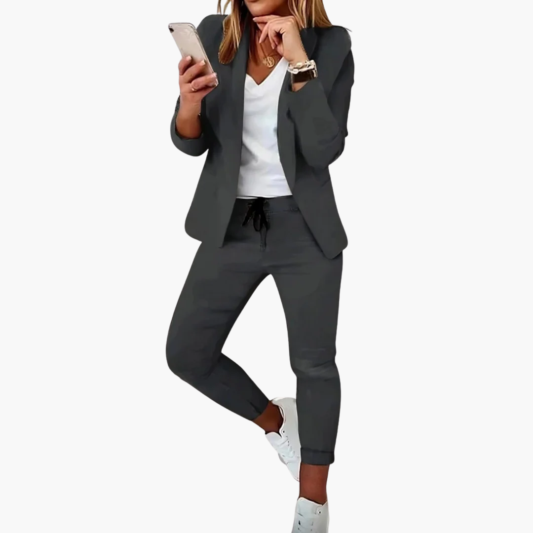 Completo Donna Casual Cotone Blazer Jogger | Altivaro