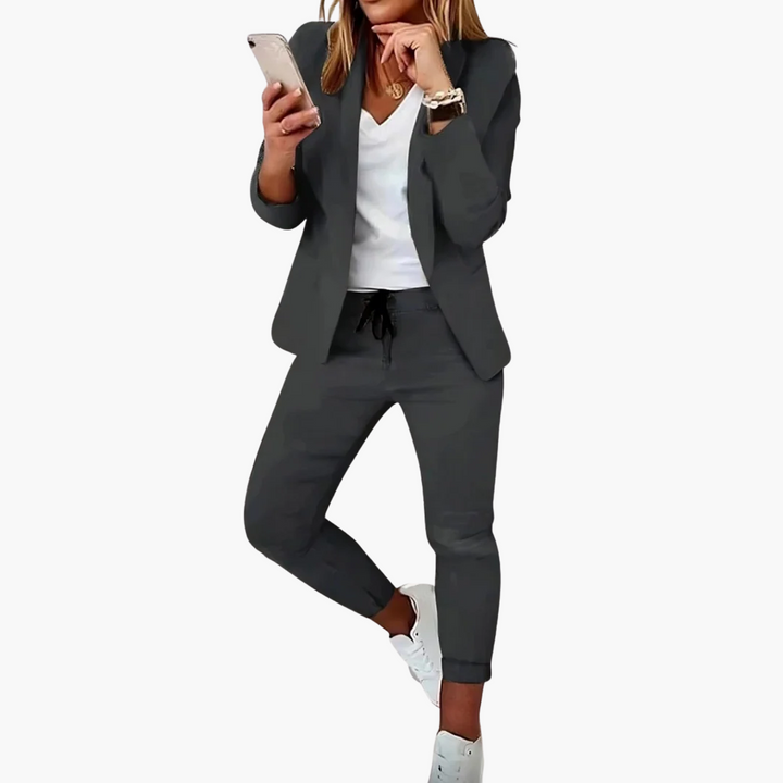 Completo Donna Casual Cotone Blazer Jogger | Altivaro