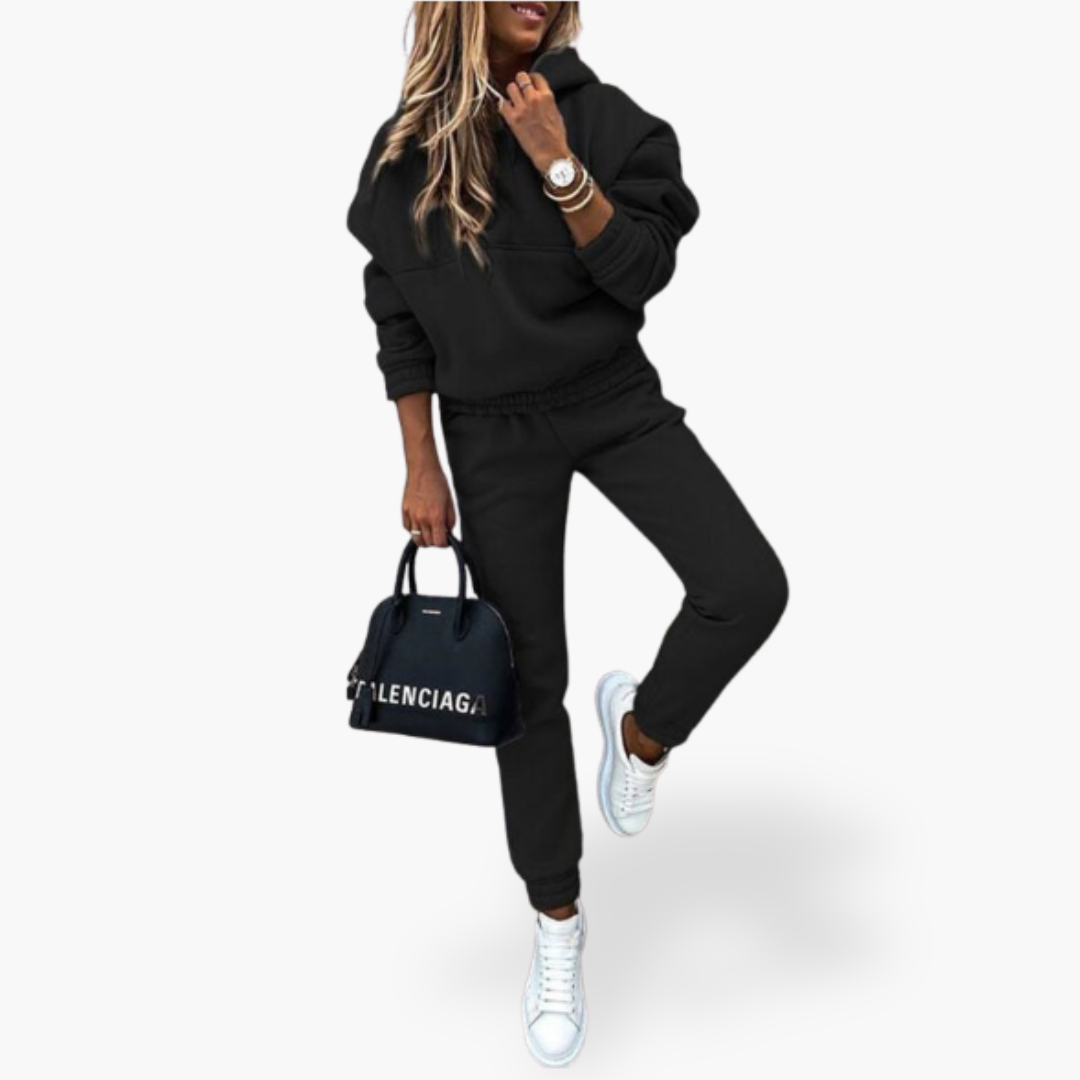 Completo Sportivo Donna con Felpa con Cappuccio e Pantaloni | Altivaro