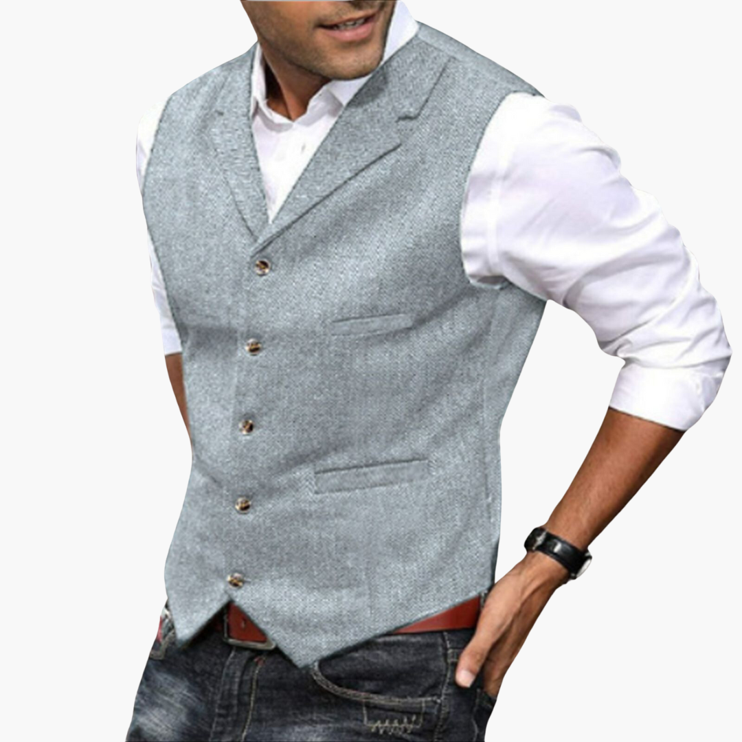 Gilet Uomo Spinato Tessuto per occasioni formali | Altivaro