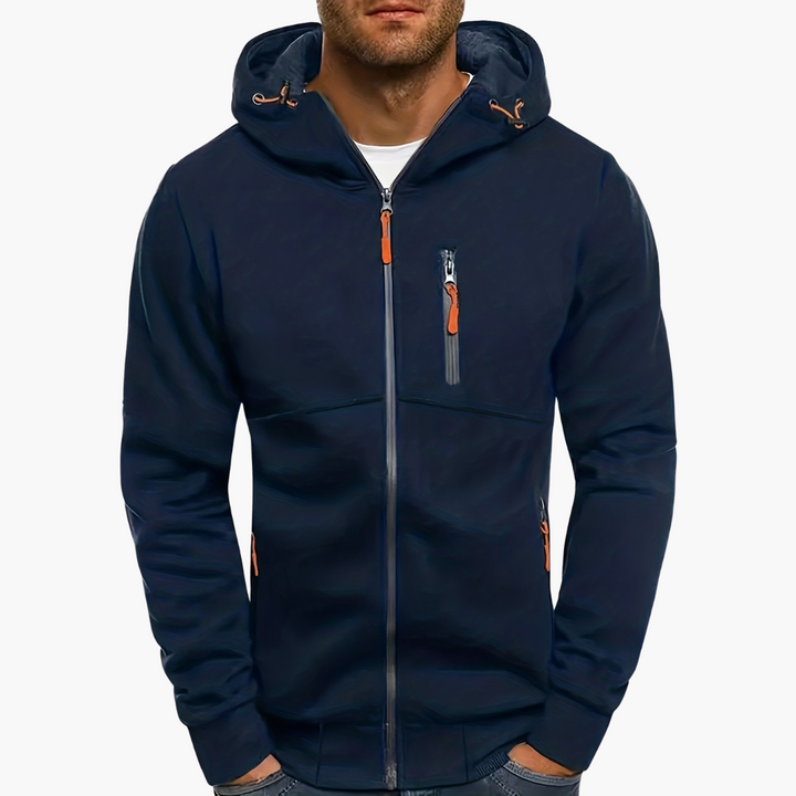 Felpa con cappuccio uomo con zip e tasche laterali | Altivaro
