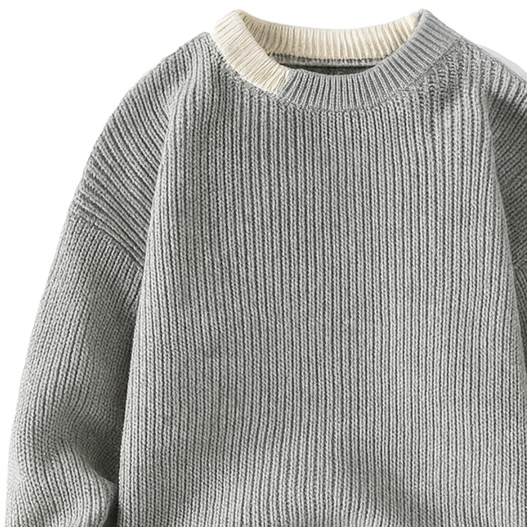 Herrenpullover Polyester Rundhalsausschnitt Freizeitstrick | Altivaro