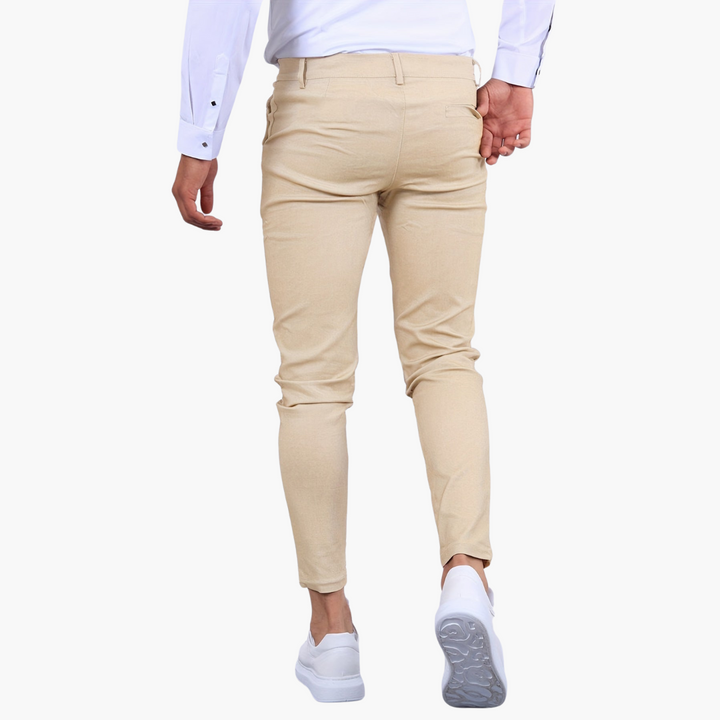 Pantaloni Skinny Fit Uomo con Tasca e Chiusura a Bottone | Altivaro