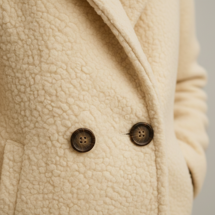 Cappotto Donna Doppiopetto Tessuto Bouclé Mezza Stagione | Altivaro