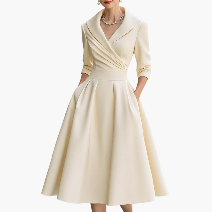 Vestito Donna Midi Incrociato Maniche 3/4 | Altivaro