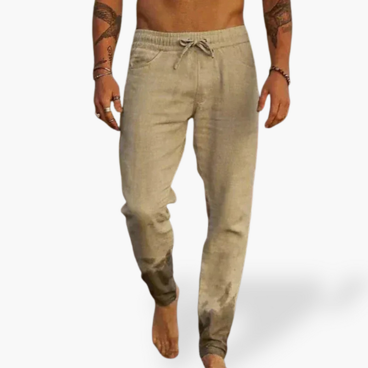 Pantaloni Lino Uomo Casual Jogger Leggeri | Altivaro-Altivaro