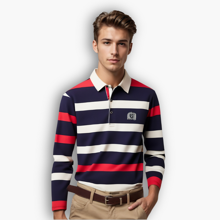 Altivaro | Polo Uomo a Righe - Stile Casual ed Elegante