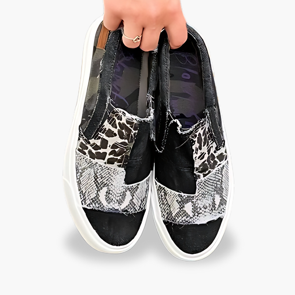Scarpe Ortopediche Donna Slip On Tela Leopardate | Altivaro-Altivaro