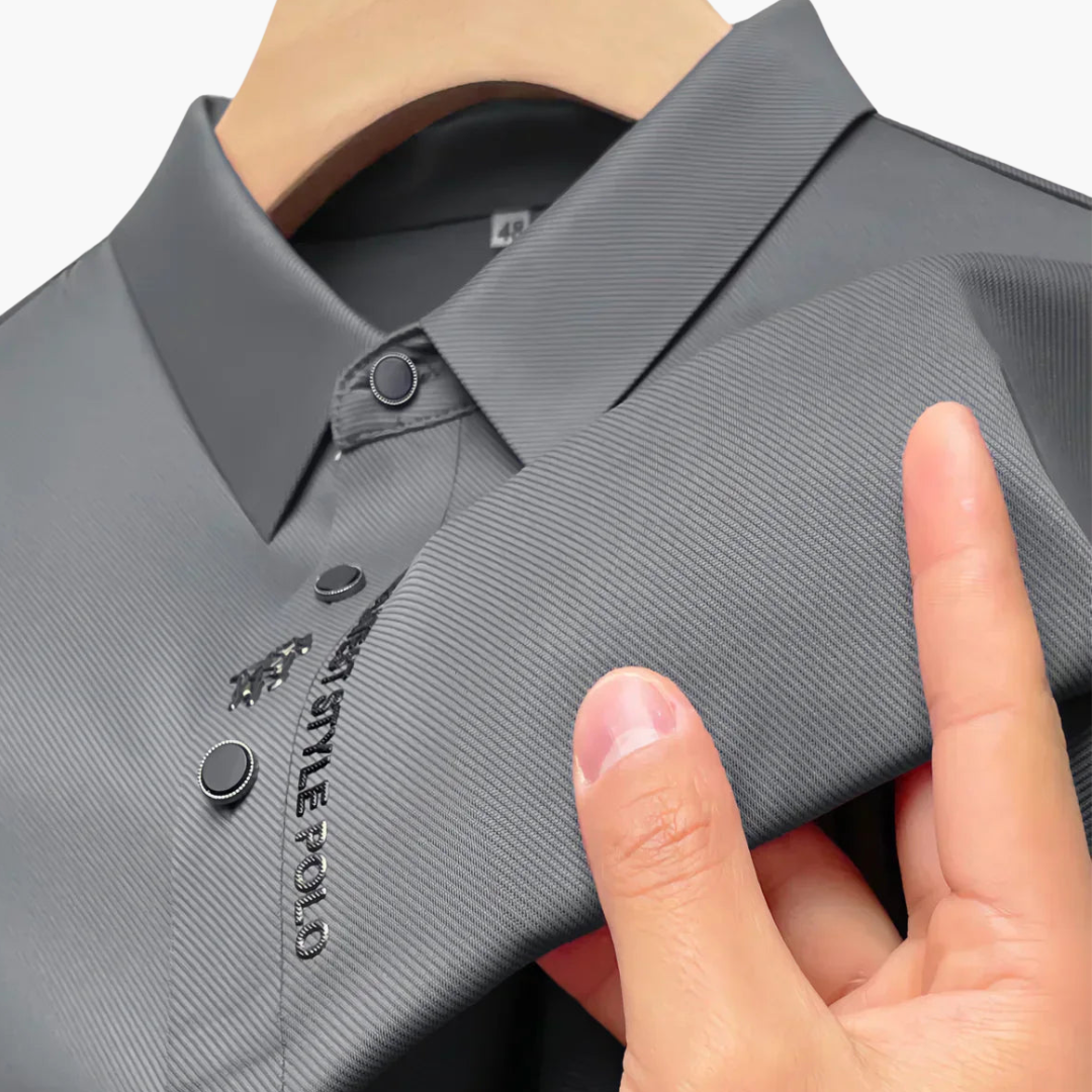 Polo Uomo Traspirante Slim Fit in Tessuto Tecnico | Altivaro