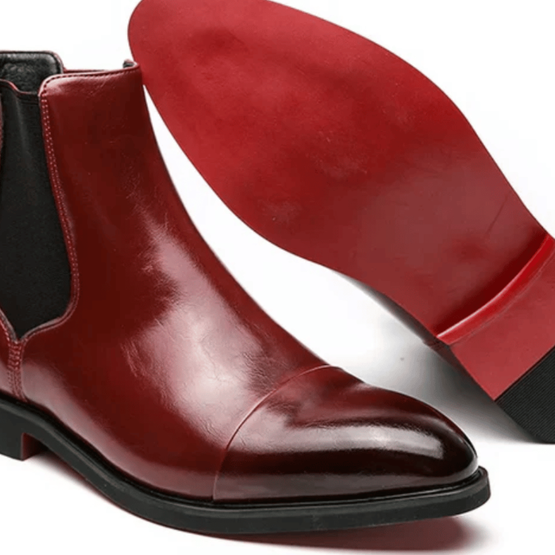 Herren Stiefeletten Leder Orthopädisch Chelsea | Altivaro