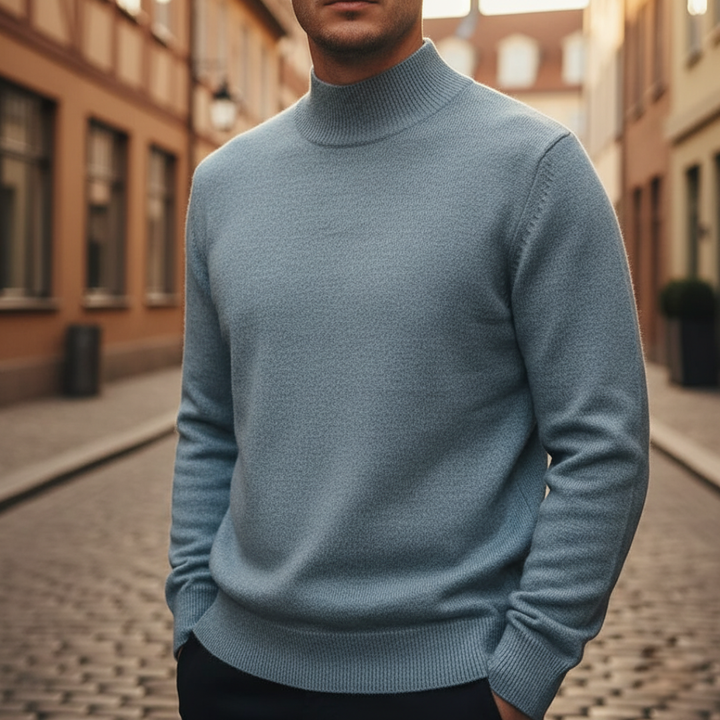 Maglione Collo Alto in Cashmere Uomo | Altivaro