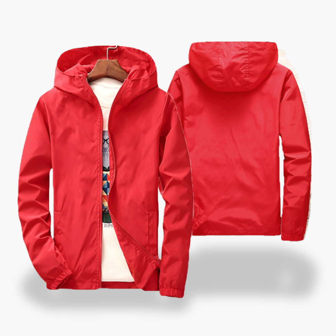 Men's Lightweight Waterproof Windbreaker Jacket with Hood | Altivaro