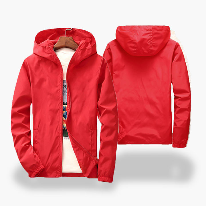 Men's Lightweight Waterproof Windbreaker Jacket with Hood | Altivaro