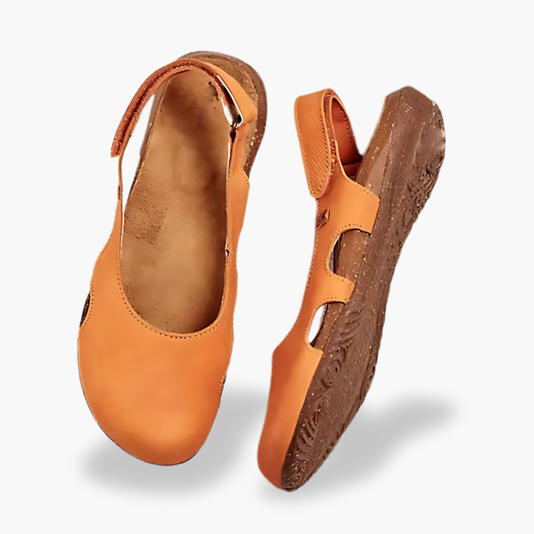 Sandali Ortopedici Altivaro Donna Pelle Neri – Flats Slingback | Altivaro-Altivaro