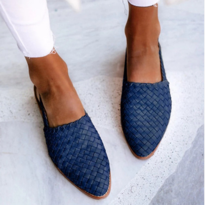 Donna Sandali Ortopedici Piatti Tessuti Punta Chiusa Casual | Altivaro-Altivaro