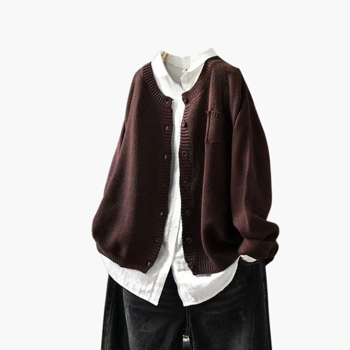 Women's Knit Cardigan with Buttons | Altivaro