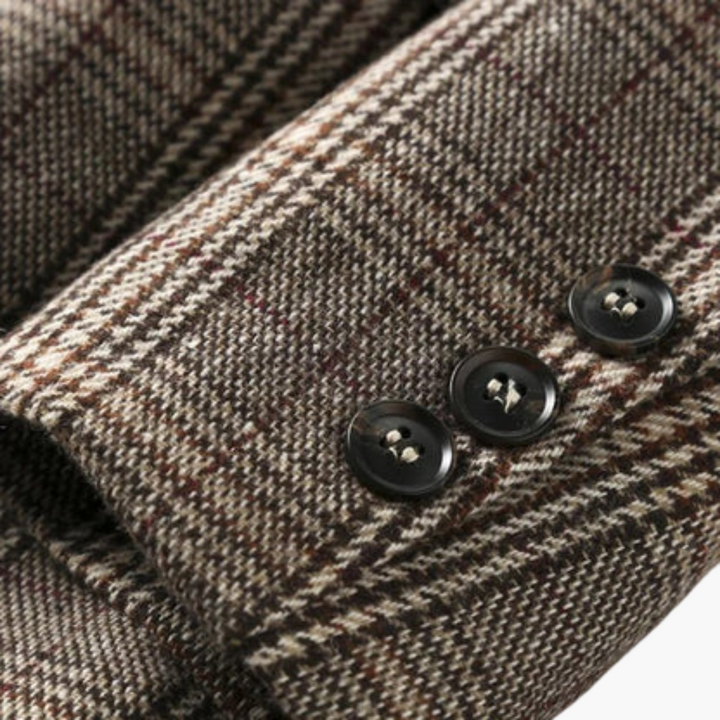 Giacca Uomo a Quadri in Lino | Altivaro