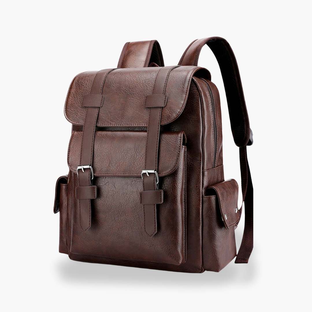 Zaino Uomo Elegante in Ecopelle Vintage per Lavoro Scuola Laptop | Altivaro-Altivaro