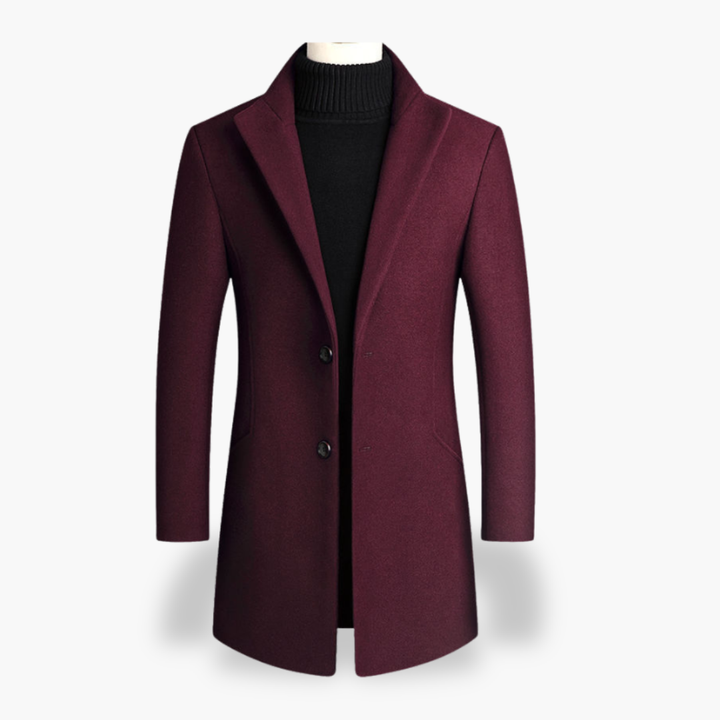 Elegant Men's Coat in Polyester | Altivaro
