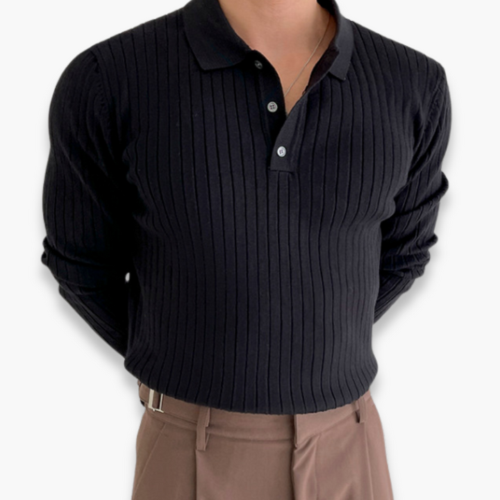 Altivaro | Maglione Polo Slim Fit Uomo | Elegante e Casual