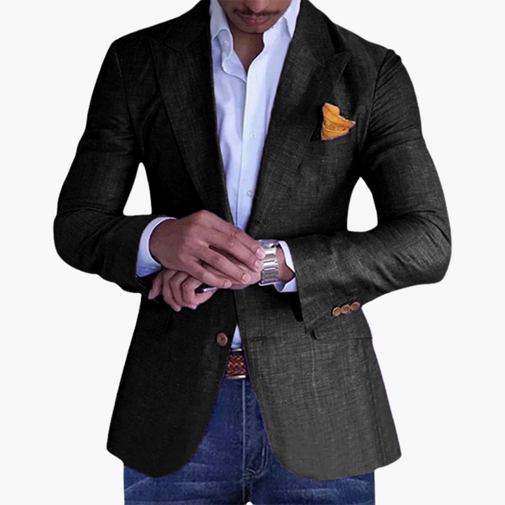 Blazer Uomo Lino Slim Fit Monopetto Estivo Elegante | Altivaro