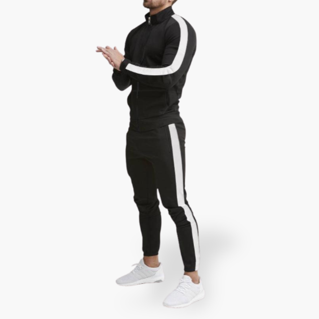 Tuta Uomo Sportiva Slim Fit con Banda Laterale | Altivaro