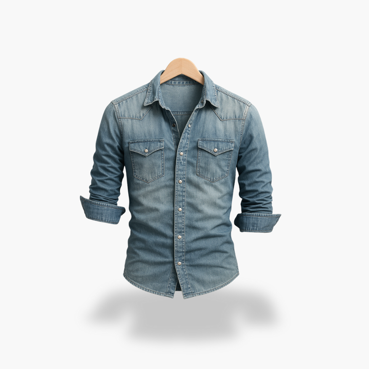 Camicia con Bottoni Frontali e Maniche Lunghe per Uomo | Altivaro